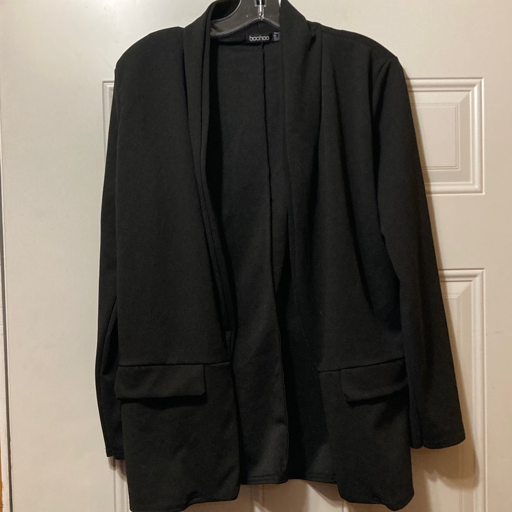 Boohoo‎ Elegant Black Open Blazer 6